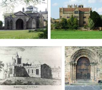 Lartington Hall, Gainford Hall and St Mary's, Barnard Castle