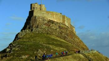 Lindisfarne Castle, without its scaffolding