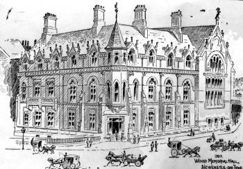 Drawing of the Mining Institute in the 19th century